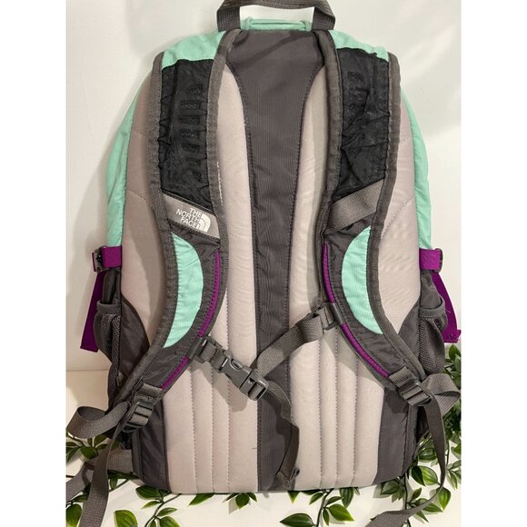 The North Face Recon Backpack Mint & Gray Padded Laptop - Picture 2 of 16